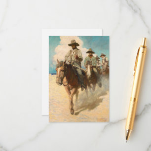 Der kleine Weg begann auf seiner Reise Begleitkarte