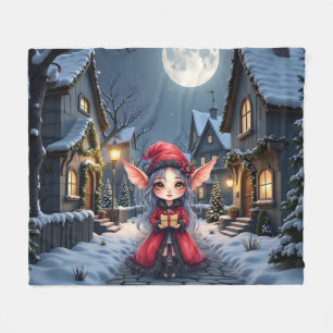 Der kleine Weihnachtsbote. Fleecedecke