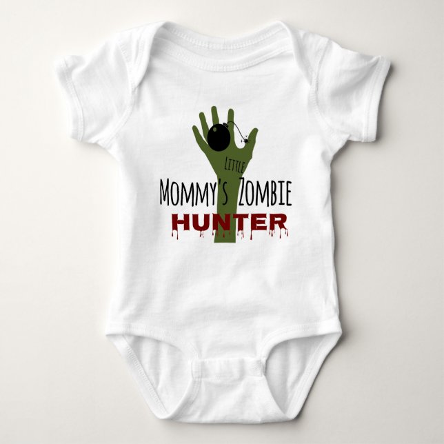 Der kleine Zombie-Hunter der Wandertoten Baby-Momm Baby Strampler (Vorderseite)
