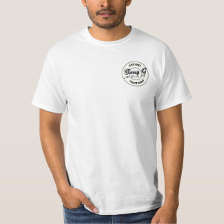 Der kleinen der weiße T - Shirt Logo-Männer Tonys