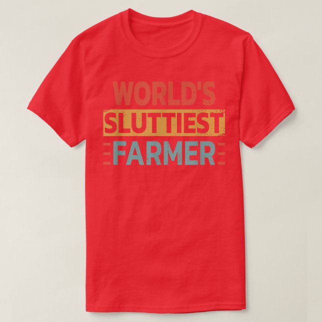 Der kleinste Bauer der Welt Funny Bauer Männer Fra T-Shirt (Design vorne)