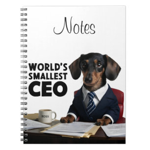 Der kleinste CEO der Welt, niedliche lustige Dacke Notizblock