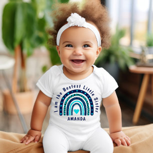 Der kleinste Sister Baby Jersey Bodysuit Strampler