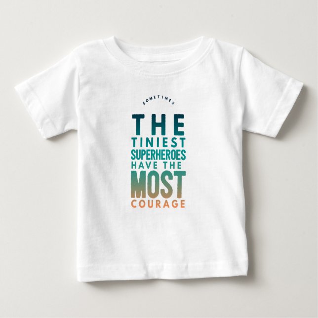 Der kleinste Superheld Baby T-shirt (Vorderseite)