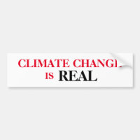 Der Klimawandel ist ein echter Autoaufkleber