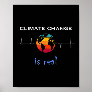 Der Klimawandel ist ein echter Beitrag zum Umwelts Poster