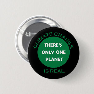 Der Klimawandel ist ein echtes Umweltbewusstsein Button