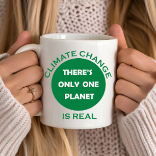 Der Klimawandel ist ein echtes Umweltbewusstsein Kaffeetasse