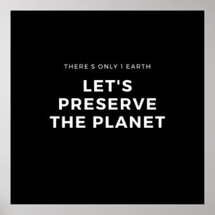 Der Klimawandel ist eine echte Notlage Poster