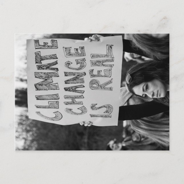 Der Klimawandel ist eine echte Postkarte (Vorderseite)