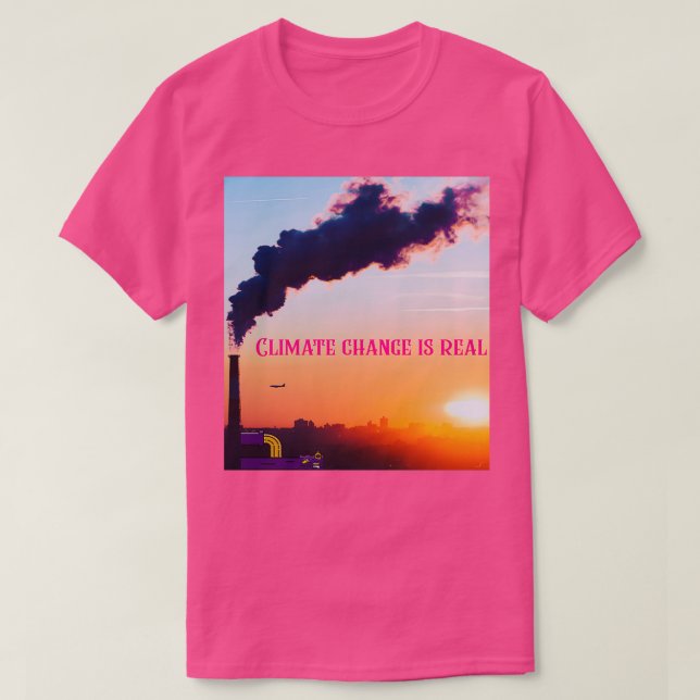 Der Klimawandel ist eine echte Rettung des Planete T-Shirt (Design vorne)