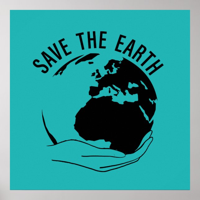 Der Klimawandel ist real Poster (Vorne)