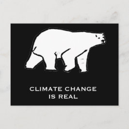 Der Klimawandel ist real Postkarte