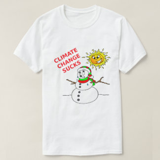Der Klimawandel Sind zum Kotzen Schneemann schmelz T-Shirt