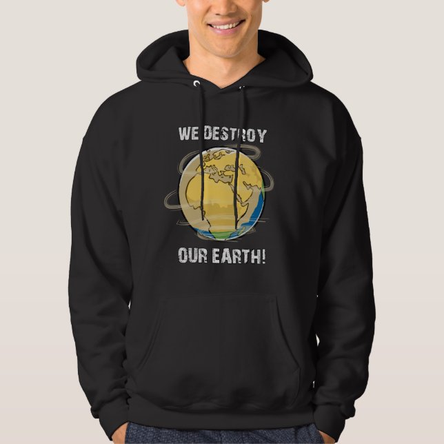 Der Klimawandel Zukunft CO2-Planet Erde - Geschenk Hoodie (Vorderseite)