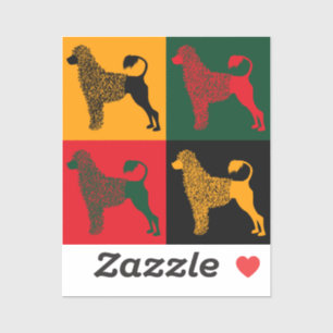 Der kluge portugiesische Wasserhund Aufkleber