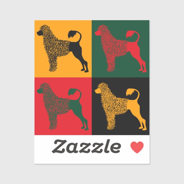 Der kluge portugiesische Wasserhund Aufkleber (Blatt)