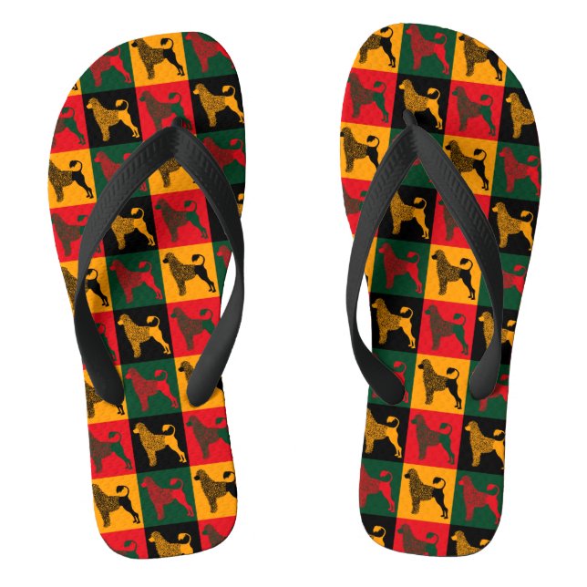 Der kluge portugiesische Wasserhund Flip Flops (Fußbett)