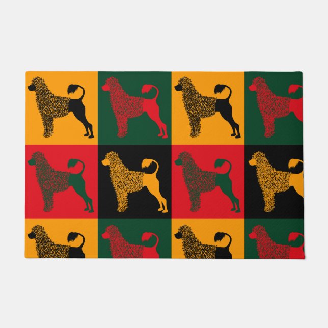 Der kluge portugiesische Wasserhund Fußmatte (Vorderseite)