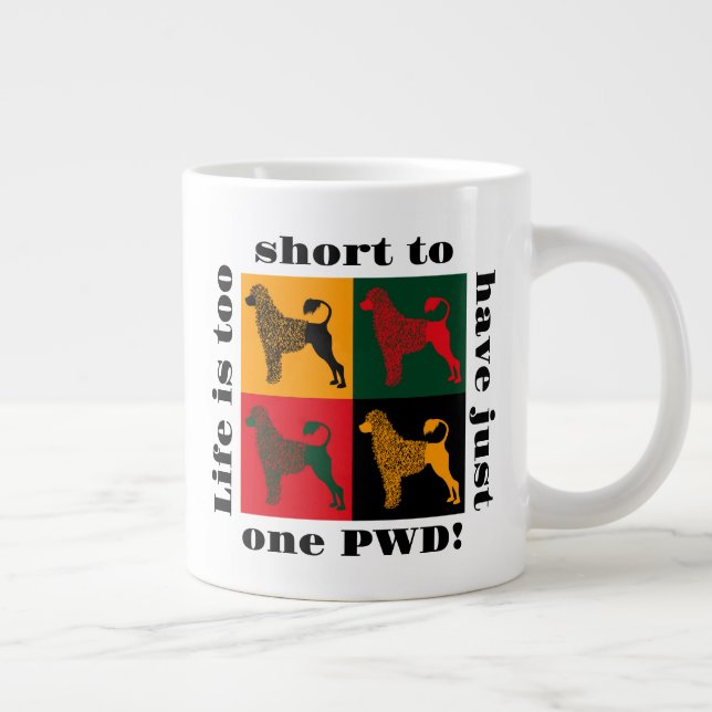 Der kluge portugiesische Wasserhund Jumbo-Tasse (Rechts)
