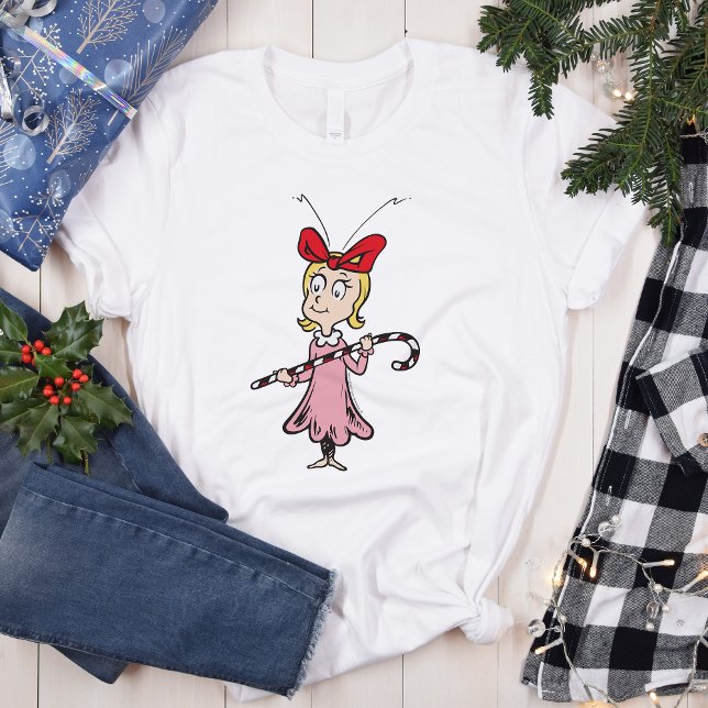 Der Knackpunkt | Cindy-Lou Who - Holding Candy Can T-Shirt (Von Creator hochgeladen)