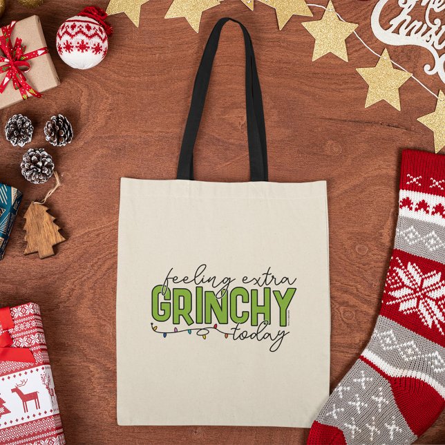 Der Knackpunkt | Gefühl Extra Grinchy Heute 4 Tragetasche (Tote on table)