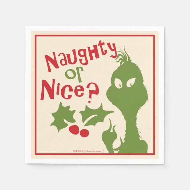 Der Knackpunkt | Naughty oder Nice Serviette (Vorderseite)