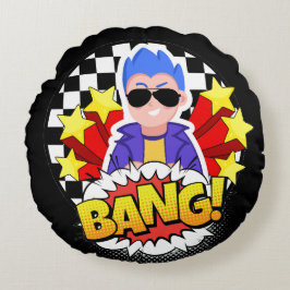 Der knallharte Typ Rundes Kissen