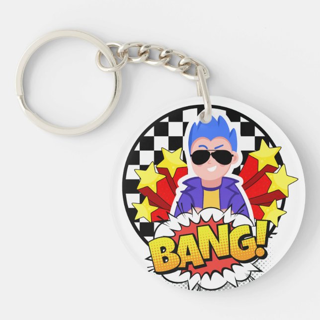 Der knallharte Typ Schlüsselanhänger (Vorderseite)