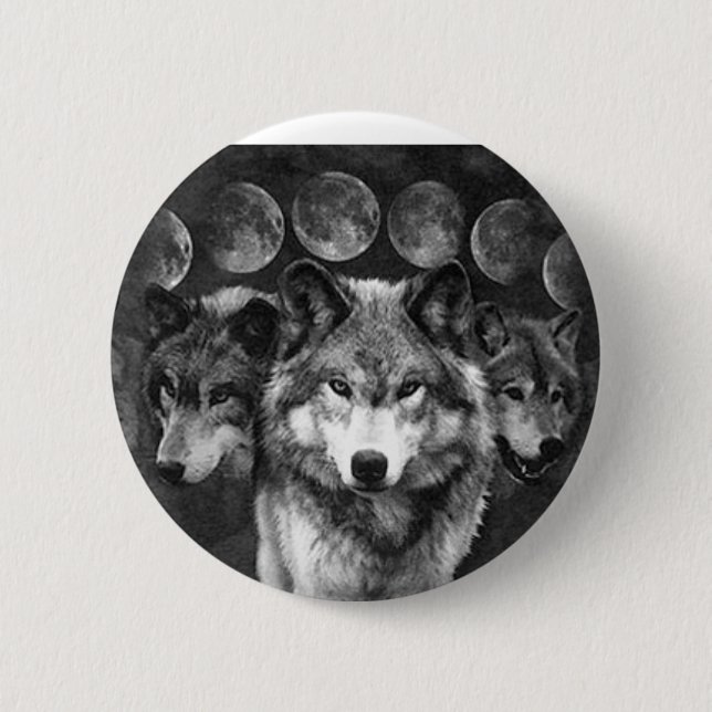 Der Knopf des Wolfs Button (Vorderseite)
