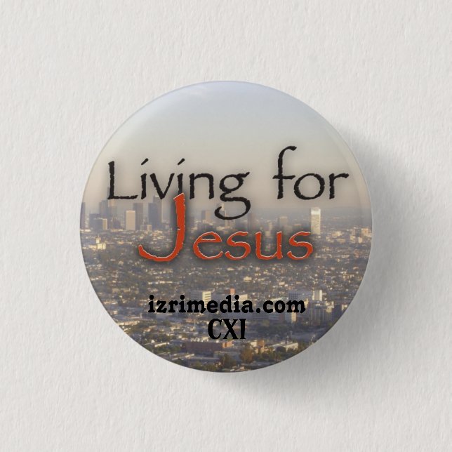 Der Knopf "Leben für Jesus Pinback" Button (Vorderseite)