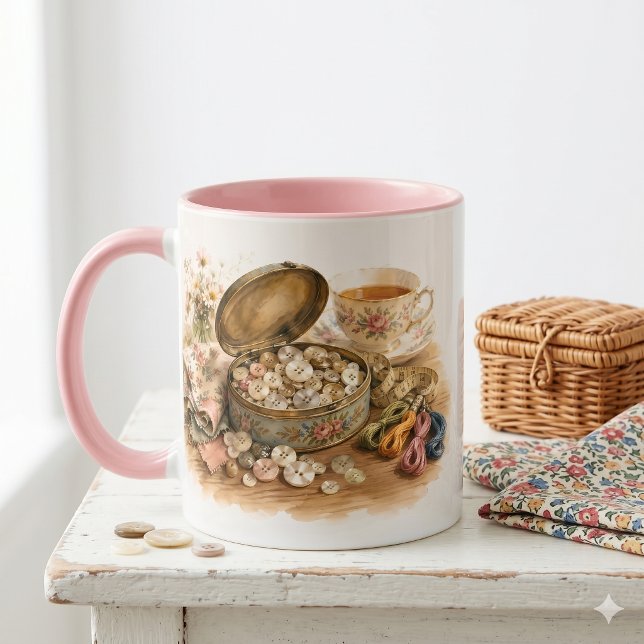 Der Knopfdose Tasse (The Button Tin Mug)