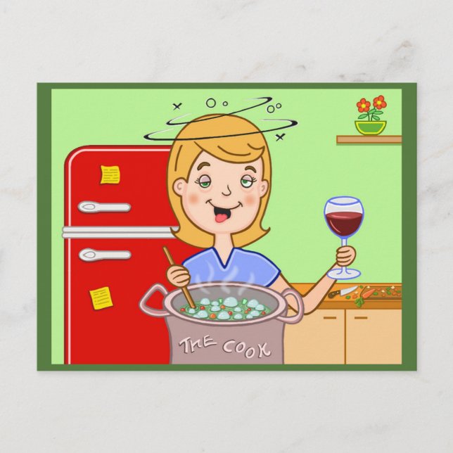 Der Koch Postkarte (Vorderseite)