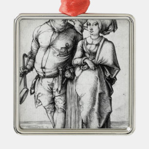 Der Koch und seine Ehefrau Ornament Aus Metall