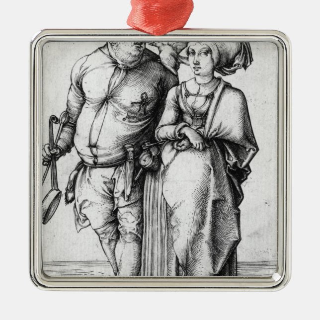 Der Koch und seine Ehefrau Ornament Aus Metall (Vorne)