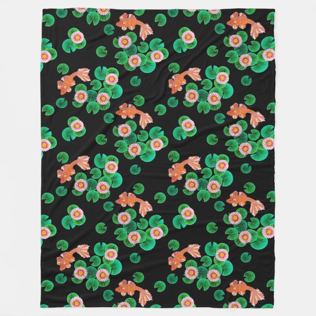 Der Koi-Papierteich Fleecedecke (Vorderseite)