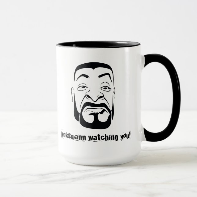 Der Koksmann beobachtet dich! Tasse (Rechts)