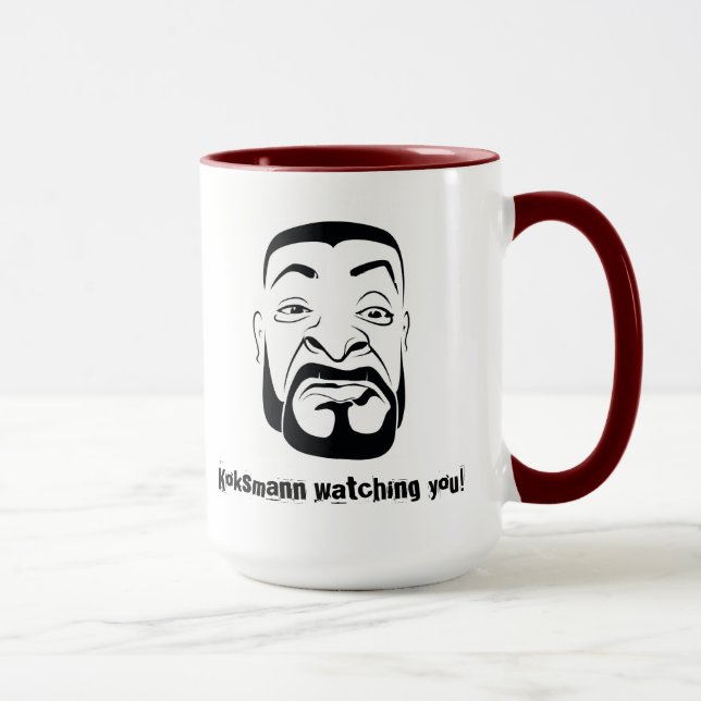 Der Koksmann beobachtet dich! Tasse (Rechts)