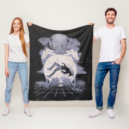 Der Kollaps - Techno-Dystopian Streetwear Design Fleecedecke