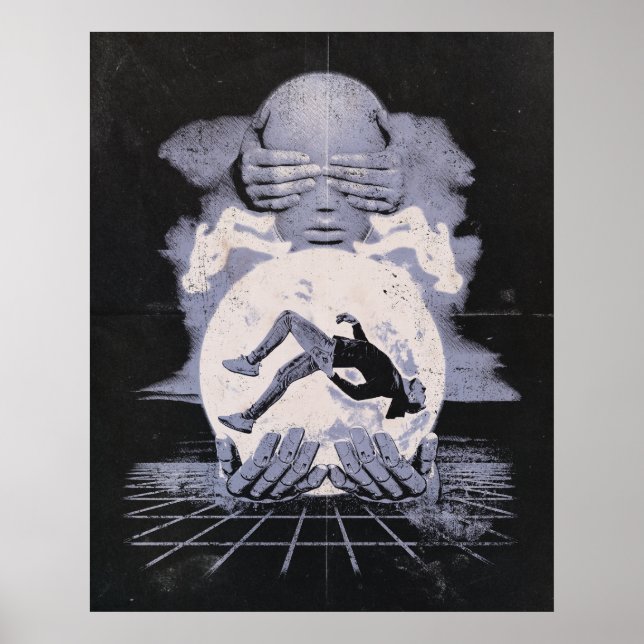 Der Kollaps - Techno-Dystopian Streetwear Design Poster (Vorne)