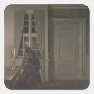 Der Kollektor von Coins, 1904 Quadratischer Aufkleber