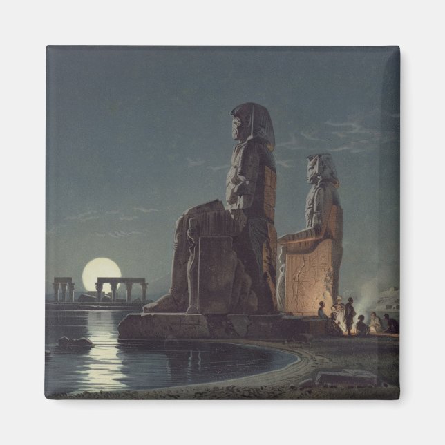 Der Kolossi von Memnon, Thebes, einer von 24 Illus Magnet (Vorne)