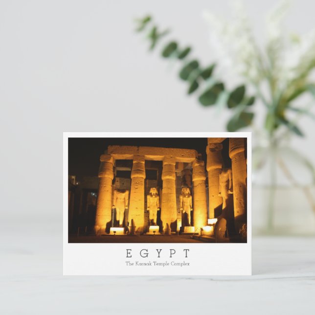 Der Komplex Karnak Temple, Ägypten, Postcard Postkarte (Stehend Vorderseite)
