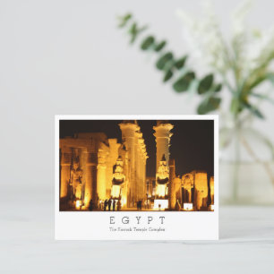 Der Komplex Karnak Temple, Ägypten, Postcard Postkarte