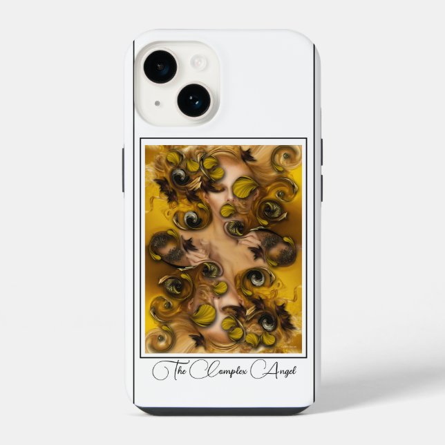 "Der komplexe Engel"', Apple iPhone 14 Hülle (Rückseite)
