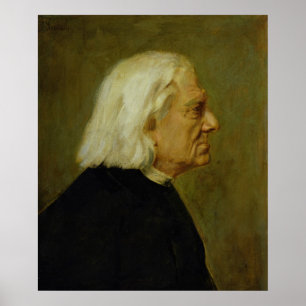 Der Komponist Franz Liszt , 1884 Poster