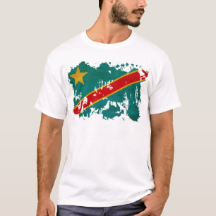 Der Kongo-Flagge T-Shirt