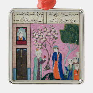 Der König bietet Abschied Ornament Aus Metall