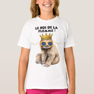 Der König der Faulheit – Illustration Fauler Affe T-Shirt