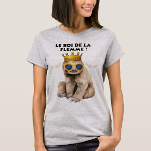 Der König der Faulheit – Illustration Fauler Affe T-Shirt